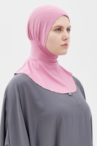 Altobeh Kadın Tesettür Pratik Boyunluklu Hijab - Sporcu Bone Koyu Pembe