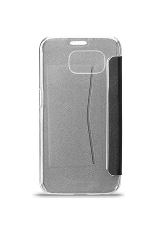 Cellular Line Galaxy S6 İle Uyumlu Clear Book Kılıf Siyah Clearbookgals6k