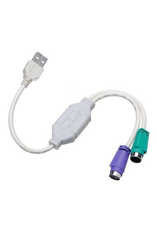 Molix Mx-4458 Usb To Ps2 Dönüştürücü Kablo - Çift Girişli Klavye Ve Mouse Adaptörü