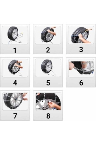 Mefatech 225/45x16 Kar Patinaj Zinciri 4x4 Jeep Ve Minibüslere Uyumlu No:900