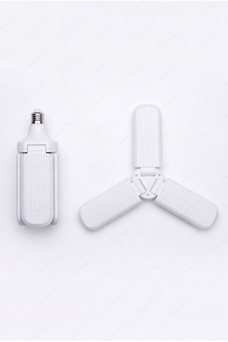 3 Kollu Katlanabilir Pervane Led Ampul E27 Duy Ayarlanabilir Tavan Lambası