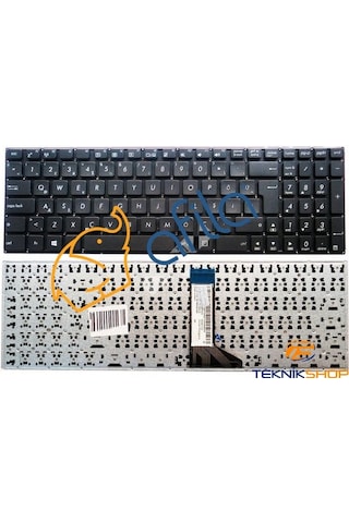 Asus X551c, X553, X554 Notebook Klavyesi, Laptop Tuş Takımı Siyah Tr / Kl0834v2