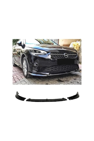 HasAkman Opel Corsa F Race Ön Lip Piano Black 3 Parça 2019 2020 2021