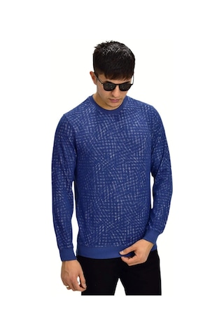 Erkek Spor Sıfır Yaka Sweatshirt R2264 Bgl-st03186 001