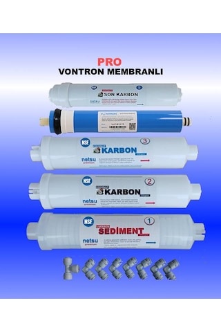 NSF li -Vontron Membranlı-Kapalı Kasa Su Arıtma Filtresi-5 li filtre