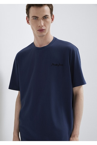 Mavi - Mavi Jeans Baskılı Lacivert Tişört 0612733-70497 Lacivert