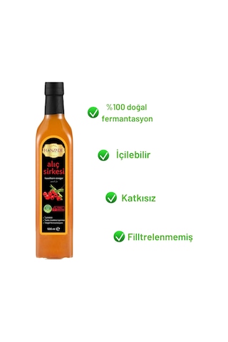 Hanzade Bitkisel Alıç Sirkesi 4 x 500 ML