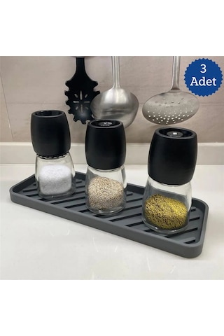 3 Adet Silikon Yağdanlık Yağlık Standı ,çok Amaçlı Organizer Sunumluk ,sabunluk Altlığı , 23x10 Cm Diğer