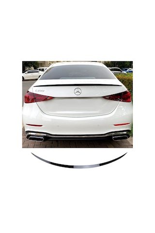 Mercedes C W206 Bagaj Üstü Spoiler Parlak Siyah Spoyler Plastik İthal 2021+