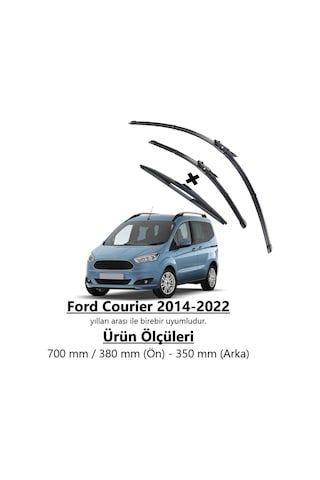 Inwells Ford Courier Ön ve Arka Aerodinamik Silecek Takımı 2014-2022