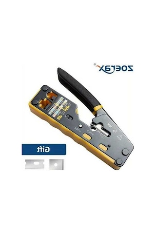 Besthome1 Dream011 Sarı Ethernet Sıkma Aracı Rj45 Cat6 Cat5 Cat5e Modüler Bağlantı Aracı