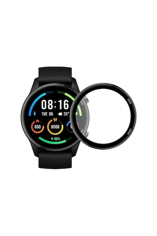 Mi Watch Color Mkst Pmma Pet Saat Ekran Koruyucu - Siyah