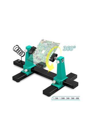 Teltree Mobil Ana Kart Ve Devre Kartı Onarımı İçin Ayarlanabilir Tutucu, Lehimleme Desteği Uzun Model Çok Renkli