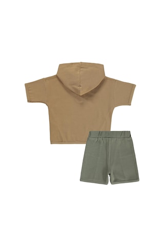 Civil Baby Kapüşonlu 6-18 Ay Takım - Kahverengi Camel