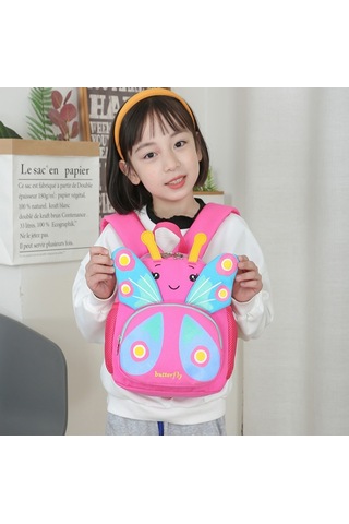 Anaokulu Kayıpya Karşı Sırt Çantası-kırmızı