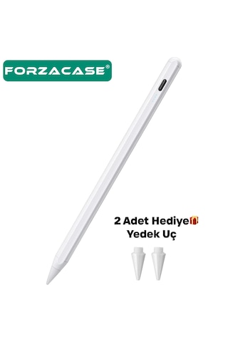 Forzacase Honor Pad 20 / 20 Pro 12.1 İnç İle Uyumlu Stylus Yazı Çizim Kalemi - Fc1140 Beyaz