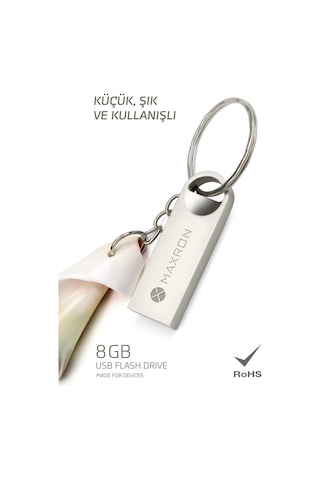 8 Gb Flash Bellek Metal Gövde Ömür Boyu Garantili Güvenli Usb Bellek Data Traveler