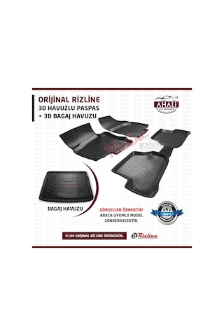 Rizline Opel Corsa B 1993-2000 3D Havuzlu Paspas + Bagaj Havuzu