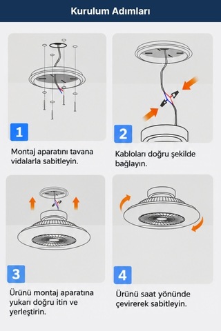 Dlc Nord 60cm Kumandalı Led Tavan Vantilatörü Beyaz