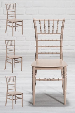 Soho Home Mutfak Sandalyesi 4 Adet -cappucino