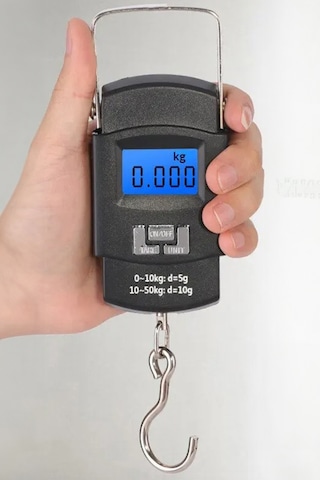 Markafox 0.10\50 Kg El Poşet Bavul Tartısı El Kantarı El Tartısı Lcd Ekranlı Kilogram Ölçme Terazisi Wh50