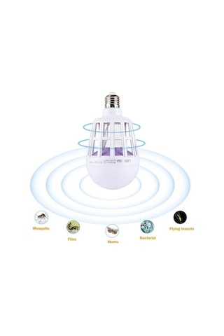 Besthome1 Led E27 15w 365nm Mor Işıklı Musluk Öldürücü, 175-265v Ac, 45 Eğimli, 3 Modlu, Haşere Kontrolü 5177