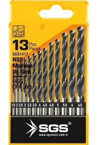 Sgs 13 Parça Hss Matkap Ucu Seti Sgs 13 Parça Hss Matkap Ucu Seti