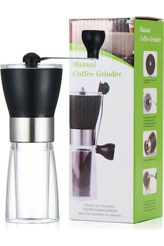 Mufunye El İle Çekirdek Öğütücü, Çok Fonksiyonlu Kahve, Zeytin, Biber Değirmeni, Ayar可调, Cam Gövde, Paslanmaz Çelik, Ev Kullanıma Uygun Diğer