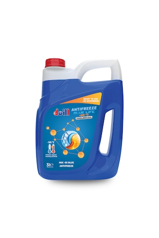 Doill -55 / -56 Derece Hazır Karışım 3 Litre Mavi Antifriz - G11
