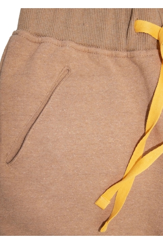 Recycle Pamuk Şardonlu Kışlık Terrosso Kız Çocuk Eşofman Altı Açık Kahverengi