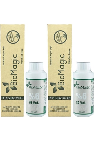 Biomagic Organik Amonyaksız Saç Boyası (Kahve - 4.00) (2 Adet)