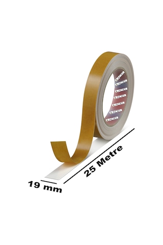 ADEL 19X25 METRE ÇİFT TARAFLI İNCE BANT ŞEFFAF GÜÇLÜ