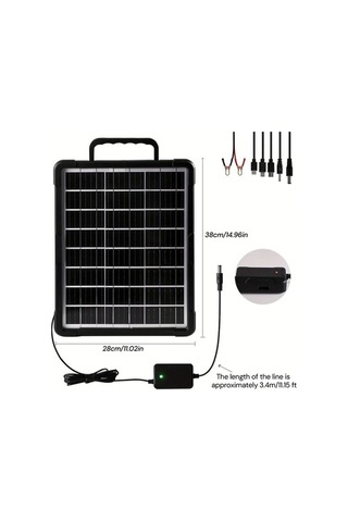 Besthome1 20w Güneş Şarj Paneli 7 Usb Portlu Taşınabilir Power Bank Dream011 Newaonasen Sku6177