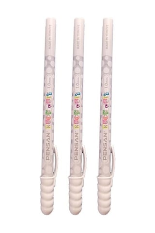Jel Tükenmez Kalem Beyaz 1.0 Mm 3 Adet Beyaz Neon Jel Kalem Beyaz Mürekkepli Kalem Diğer