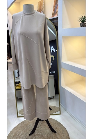 İnvee Modal Kumaş Takim 7239 Vanilya Vanilya