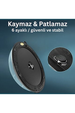 Evapera Modern Uluslararası Standartlarda Çift Renkli Denge Mobilite Pilates Bosu Ball Aleti Topu 58cm Gri-lila