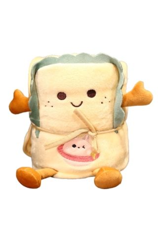 Toast Ofis Şekerleme Battaniyesi Tek Kişilik Battaniye-tavşan