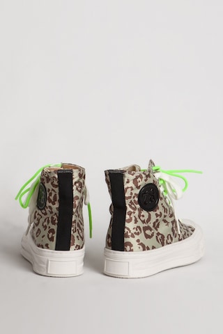 Guja Kadın Günlük Kanvas Kumaş Yüksek Bilek Sneaker Gj 285/2 Yeşil