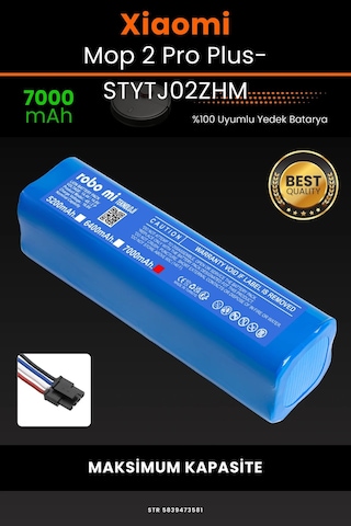 Xiaomi Mop Pro2+ 3D STYTJ02ZHM 7000mAh Robot Süpürge Bataryası