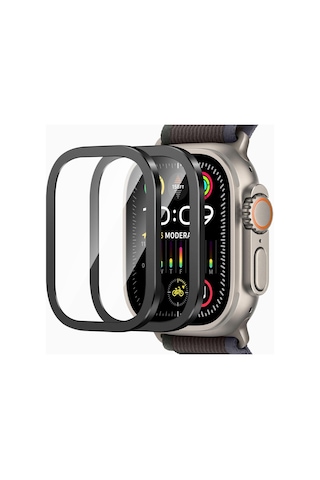 Apple Watch Uyumlu Ultra 1/2/3 49mm High Glass Kolay Cam Ekran Koruyucu