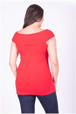 Karmen V Yaka Kolsuz Tişört (532254615)