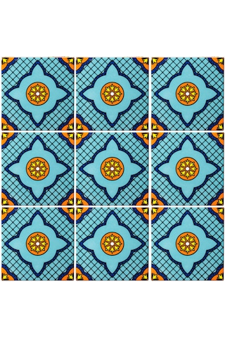 Can Seramik – 10x10 Cm. Cç-98 Kütahya Çini Karo 5'li 1 Paket