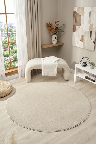 Bali Bej Daire Halı Salon Oturma Odası Çocuk Odası Yatak Odası Halısı 4500
