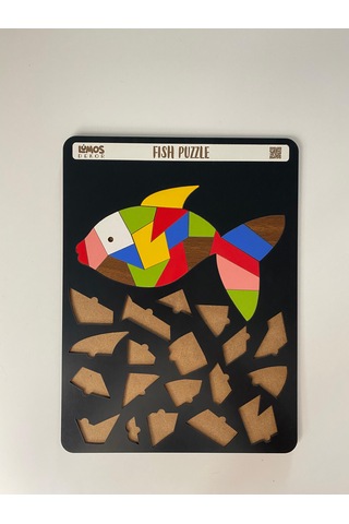 Fish Sevimli Balık Çocuklara Özel Yapboz Tablo