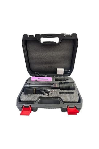 Powerdex 50 Watt 5000 Lümen Profesyonel Büyük Avcı El Feneri Pd-12500 Siyah