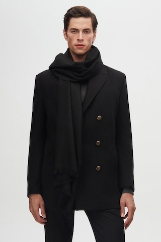 Ds Damat Regular Fit Siyah Kruvaze Denizci Metal Düğme Detaylı Kaşe Kaban 1hf08ort10005 001