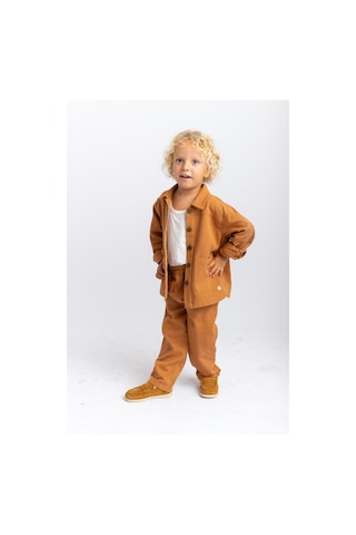 Oliven The Kid Oliventhekid Unisex Gabardin Ceket Taba Taba