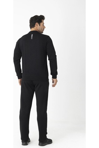 Crozwise Üç İplik Sıfır Yaka Siyah Erkek Sweat 6053 SiYAH