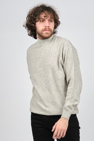 Ida Erkek Lambswool Yarım Balıkçı Kazak 0593161 Gri Gri