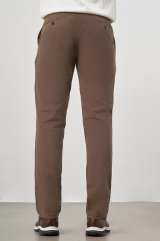 Koyu Vizon Düz Gabardin Slim Fit Casual Pantolon 1003245102 Koyu Vizon
